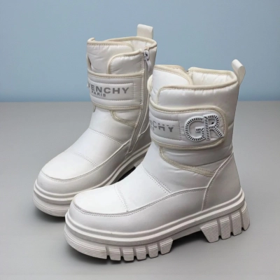 Дутики детские зимние искусственная кожа с текстилем белые A5013-18 Дутики детские зимние искусственная кожа с текстилем белые A5013-18