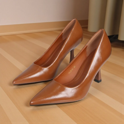 Туфли женские лодочки GUOQISONG G&S искусственная кожа кофейные GXL9-24 Туфли женские лодочки GUOQISONG G&S искусственная кожа кофейные GXL9-24