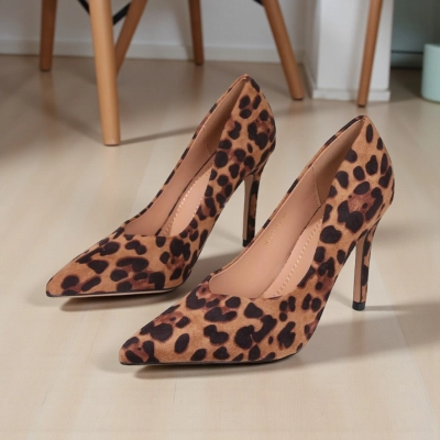 Туфли женские лодочки GUOQISONG G&S искусственная замша леопардовые QS23-13 Туфли женские лодочки GUOQISONG G&S искусственная замша леопардовые QS23-13