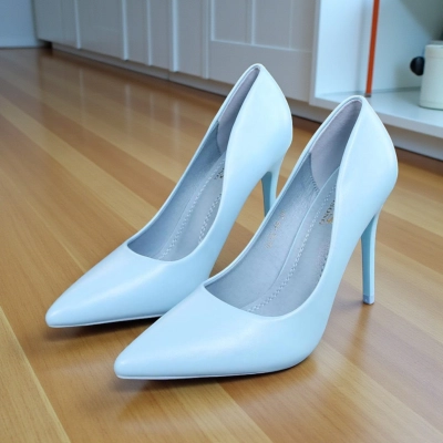 Туфли женские лодочки GUOQISONG G&S искусственная кожа голубые 11623 Туфли женские лодочки GUOQISONG G&S искусственная кожа голубые 11623