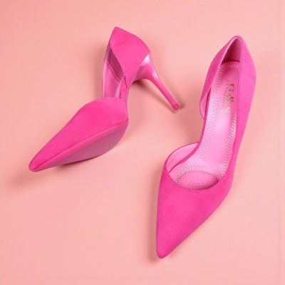 Туфли женские лодочки GUOQISONG G&S искусственная замша розовые QS43-12 Туфли женские лодочки GUOQISONG G&S искусственная замша розовые QS43-12