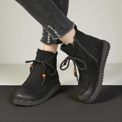 Женские зимние ботинки модели YM120-3 натуральная кожа черные Женские зимние ботинки модели YM120-3 натуральная кожа черные
