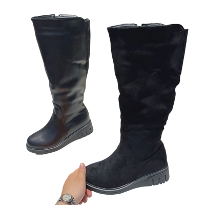 Сапоги женские зимние MOMOTARI искусственная замша H150