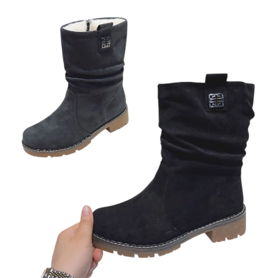 Сапоги женские зимние MOMOTARI искусственная замша BT548