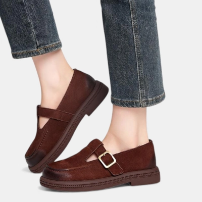 Полуботинки женские натуральная кожа коричневые D009-2 Полуботинки женские натуральная кожа коричневые D009-2