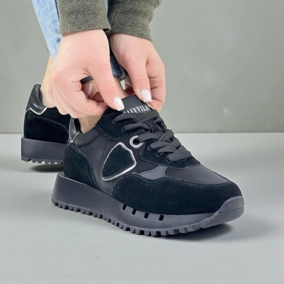 Кроссовки женские зимние натуральная замша с кожей бежевые F1008-1