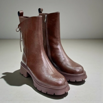 Ботинки женские зимние натуральная кожа коричневые H1093-8