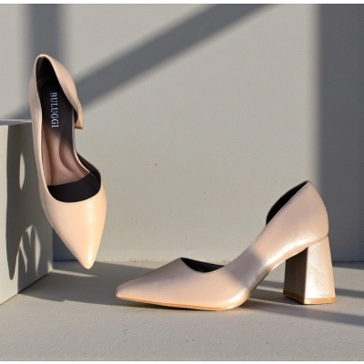 Туфли женские лодочки искусственная кожа бежевые 12130