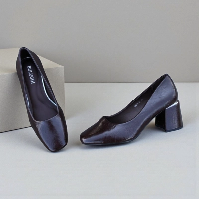 Туфли женские лодочки искусственная кожа шоколадные 12161 Туфли женские лодочки искусственная кожа шоколадные 12161