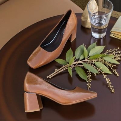 Туфли женские лодочки искусственная кожа кофейные 12162 Туфли женские лодочки искусственная кожа кофейные 12162