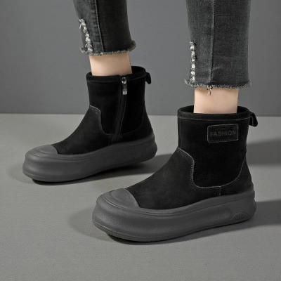 Ботинки женские зимние натуральная кожа черные YM089-1 Ботинки женские зимние натуральная кожа черные YM089-1