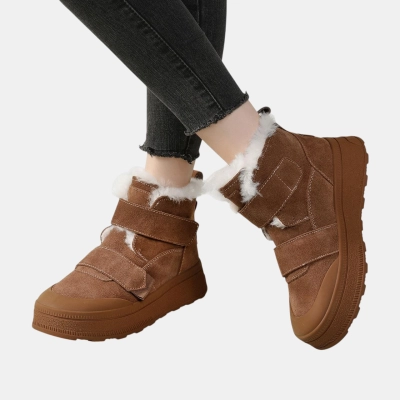 Ботинки женские зимние натуральная кожа коричневые YM070-1