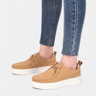 Полуботинки женские натуральная замша какао Y251-5