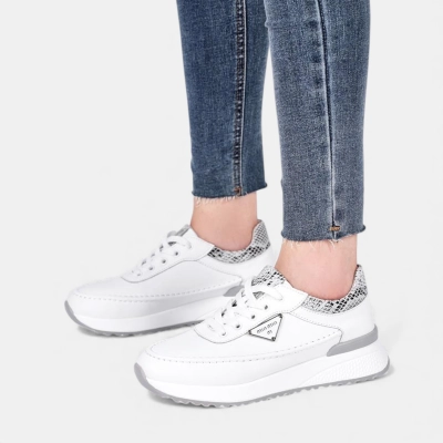 Кроссовки женские натуральная кожа белые Y183-8