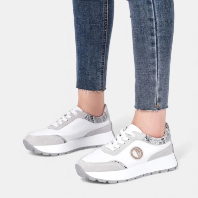 Кроссовки женские натуральная кожа белые Y252-1 Кроссовки женские натуральная кожа белые Y252-1