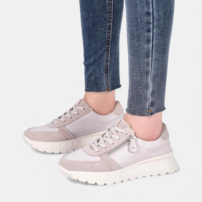 Кроссовки женские натуральная кожа капучино Y246-2 Кроссовки женские натуральная кожа капучино Y246-2