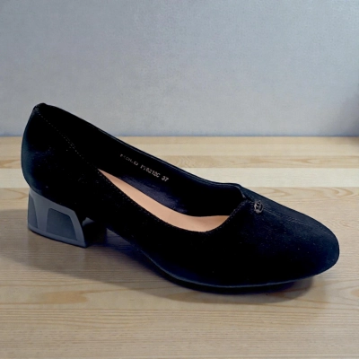 Туфли женские MOLO прессованная замша черные 12487