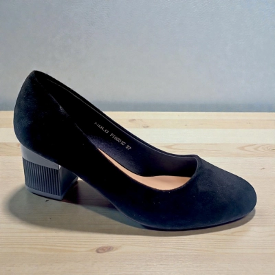 Туфли женские MOLO прессованная замша черные 12508