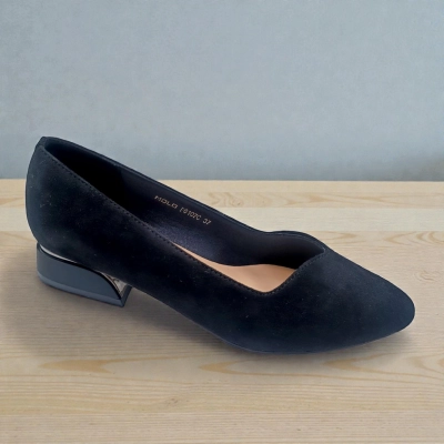 Туфли женские MOLO прессованная замша черные 12530 Туфли женские MOLO прессованная замша черные 12530