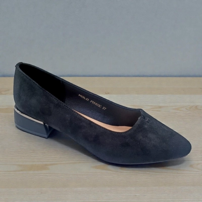 Туфли женские MOLO прессованная замша черные 12537