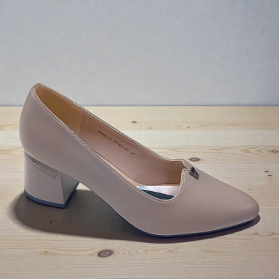 Туфли женские MOLO прессованная кожа бежевые 12575