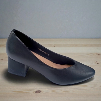 Туфли женские MOLO прессованная кожа черные 12579