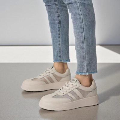 Кроссовки женские летние Paolo Moro натуральная кожа бежевые B621-2