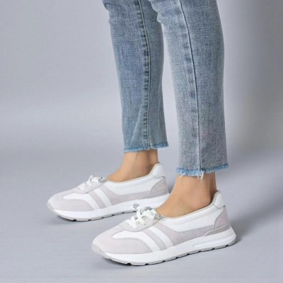 Кроссовки женские Paolo Moro натуральная кожа белые B627-1