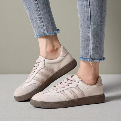 Кроссовки женские Paolo Moro натуральная кожа бежевые B439-2