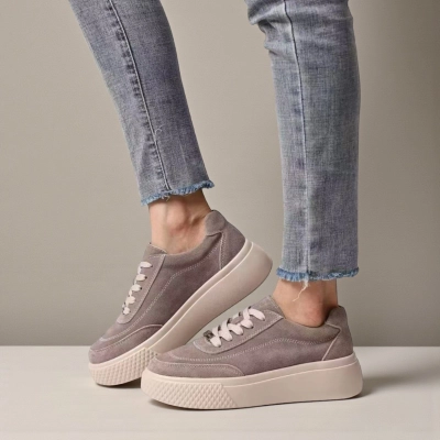 Кроссовки женские Paolo Moro натуральная замша капучино B451-9