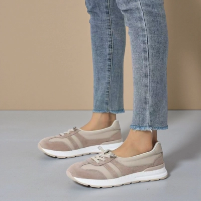 Кроссовки женские Paolo Moro натуральная кожа капучино B627-9