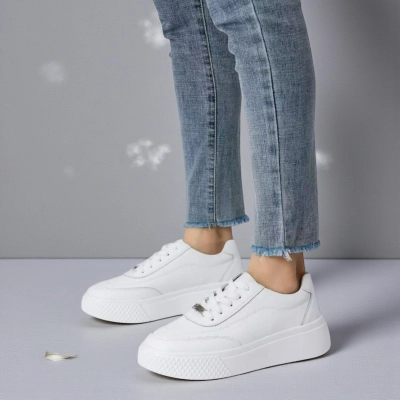 Кроссовки женские Paolo Moro натуральная кожа белые B451-21