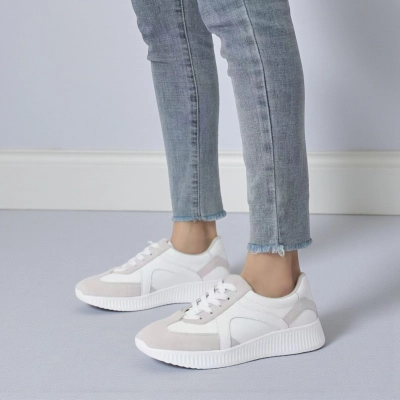 Кроссовки женские Paolo Moro натуральная кожа белые B618-1