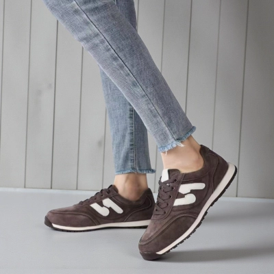 Кроссовки женские Paolo Moro натуральная замша шоколадные Y287-4 Кроссовки женские Paolo Moro натуральная замша шоколадные Y287-4