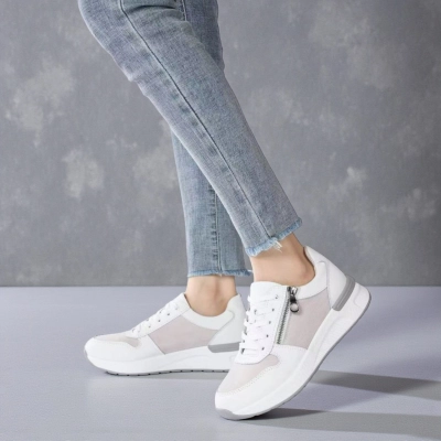 Кроссовки женские летние натуральная кожа белые Y268-1
