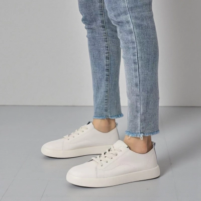 Кроссовки женские натуральная кожа бежевые B589-2