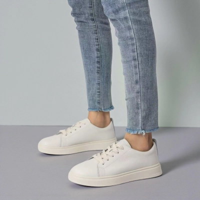 Кроссовки женские натуральная кожа бежевые B591-2