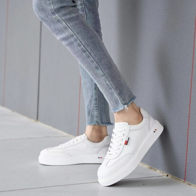 Кроссовки женские натуральная кожа белые Y269-1