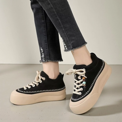 Ботинки женские демисезонные Paolo Moro натуральная замша черные YR094-1