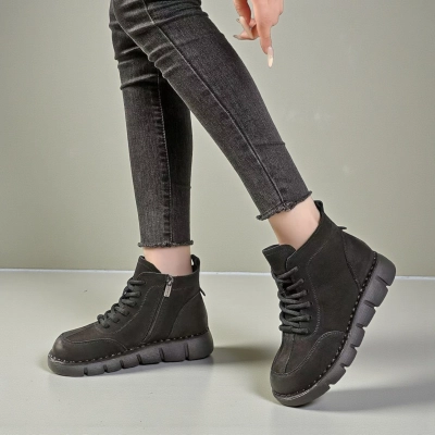 Ботинки женские демисезонные Paolo Moro натуральная кожа коричневые YR066-2