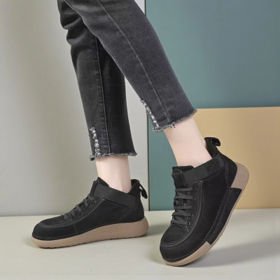 Ботинки женские демисезонные Paolo Moro натуральная кожа черные YR223-1