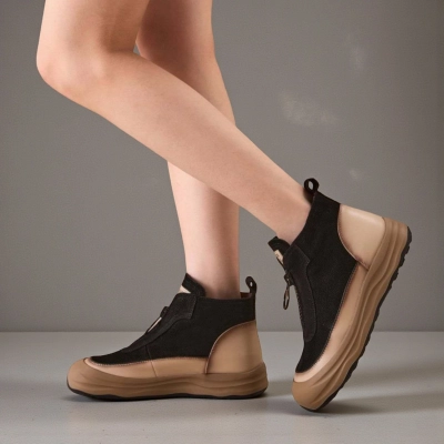 Ботинки женские демисезонные Paolo Moro натуральная кожа черные YR033-1