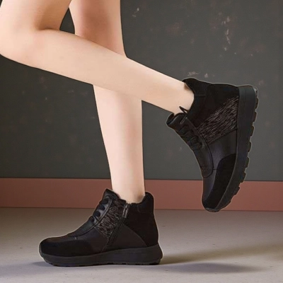 Кроссовки женские демисезонные Paolo Moro натуральная кожа черные YR016-3