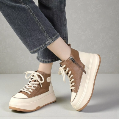 Ботинки женские демисезонные Paolo Moro натуральная кожа коричневые YR244-1