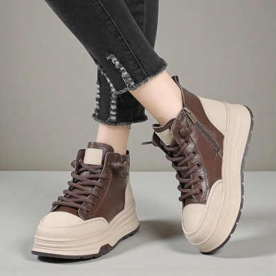 Ботинки женские демисезонные Paolo Moro натуральная кожа шоколадные YR302-1