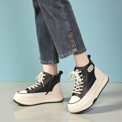 Ботинки женские демисезонные Paolo Moro натуральная кожа черные YR244-3