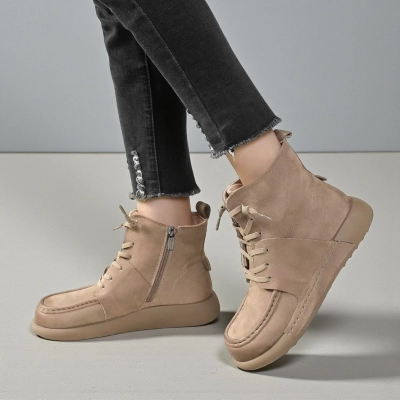 Ботинки женские демисезонные Paolo Moro натуральная кожа бежевые YR240-2