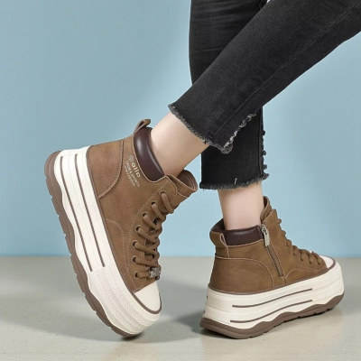 Ботинки женские демисезонные Paolo Moro натуральная кожа коричневые YR309-3