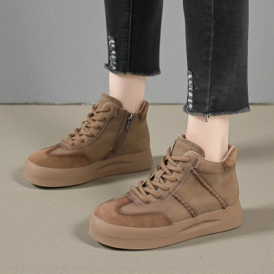 Ботинки женские демисезонные Paolo Moro натуральная кожа коричневые YR301-3