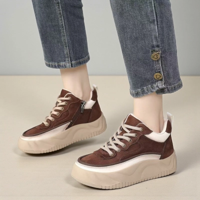 Ботинки женские демисезонные Paolo Moro натуральная кожа шоколадные YD148-2